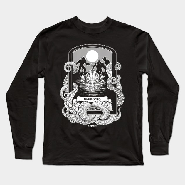 Lovecraft Deep Ones Long Sleeve T-Shirt by EmptyIs